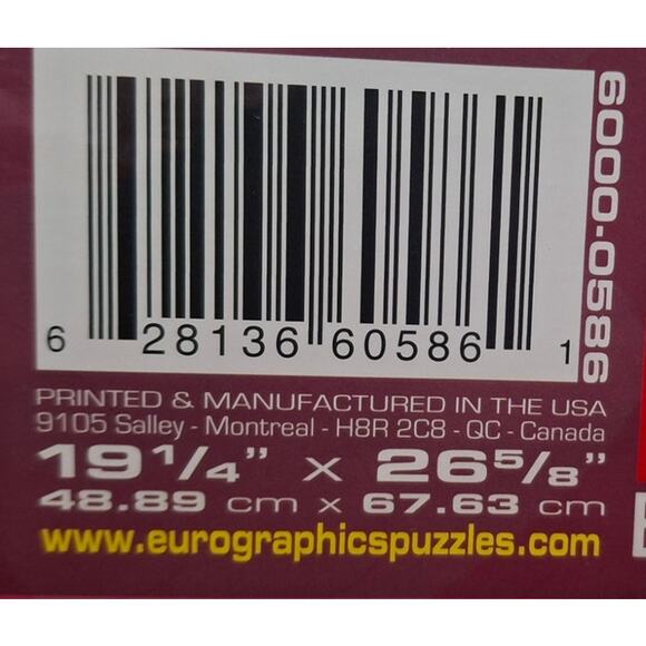 Eurographics Puzzle Cupcake Celebration 1000 Piece Jigsaw Puzzle w Recipe - Picture 5 of 6